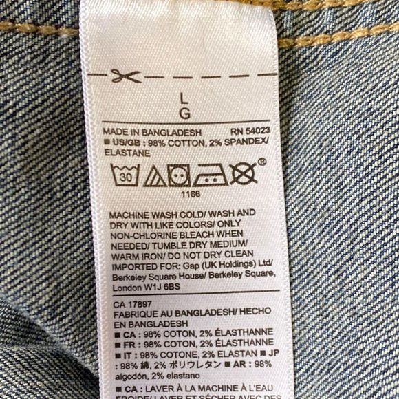 GAP Dark Wash Denim Jacket - Picture 6 of 8